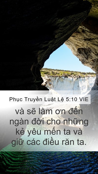 Phục Truyền Luật Lệ 5:10 VIE Bible Verse Image