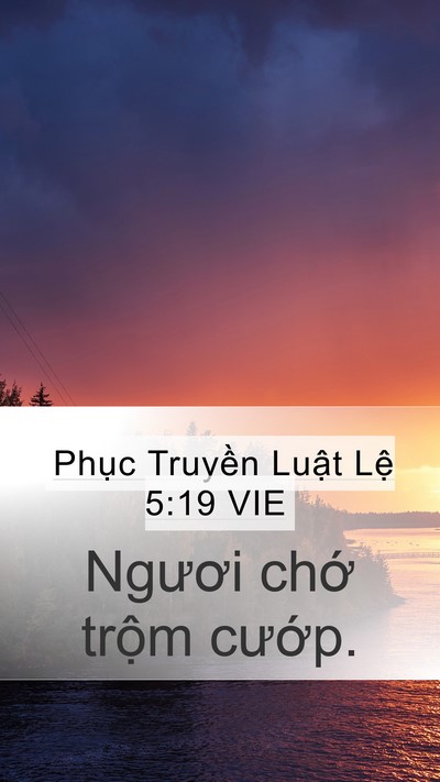 Phục Truyền Luật Lệ 5:19 VIE Bible Verse Image