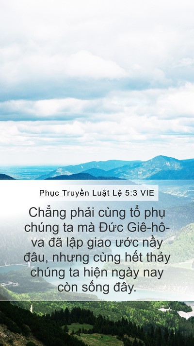 Phục Truyền Luật Lệ 5:3 VIE Bible Verse Image