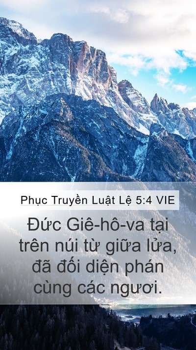 Phục Truyền Luật Lệ 5:4 VIE Bible Verse Image