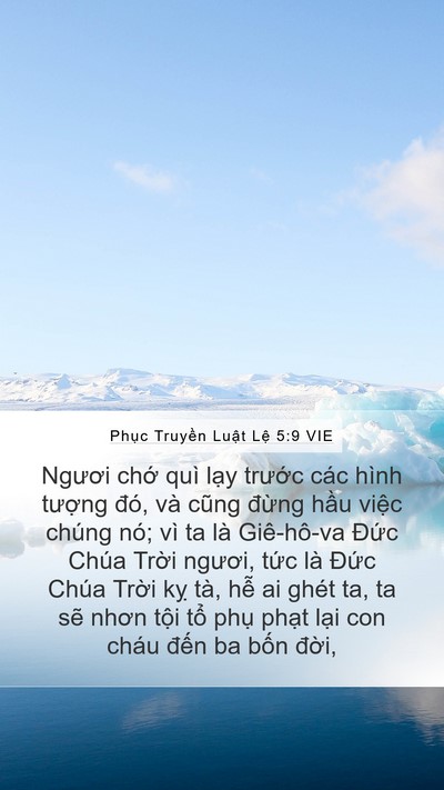Phục Truyền Luật Lệ 5:9 VIE Bible Verse Image