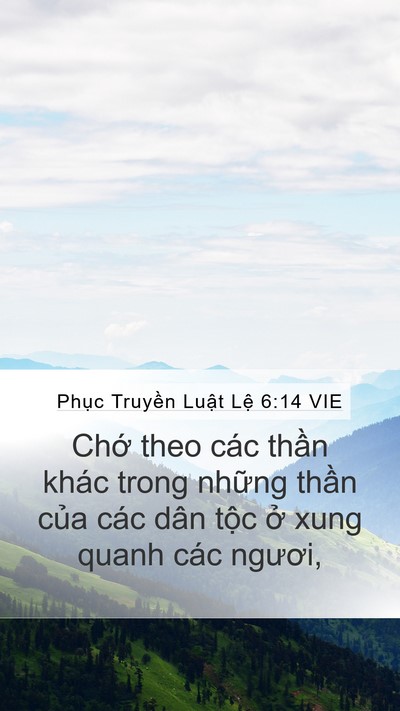 Phục Truyền Luật Lệ 6:14 VIE Bible Verse Image