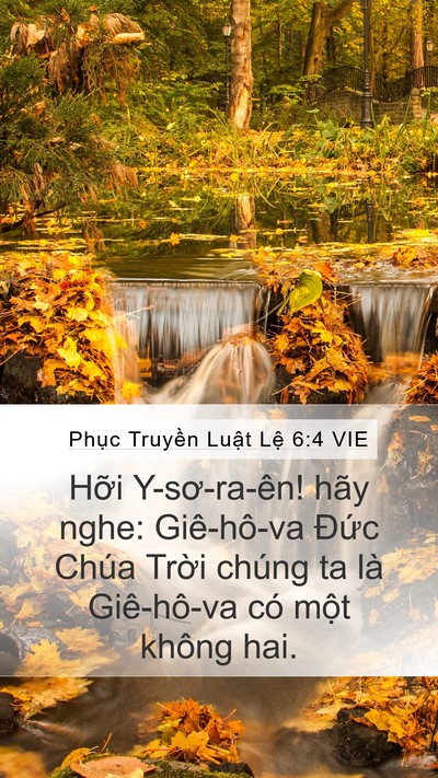 Phục Truyền Luật Lệ 6:4 VIE Bible Verse Image