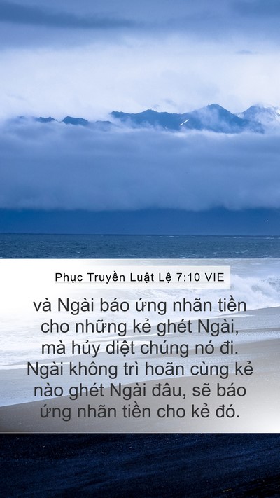 Phục Truyền Luật Lệ 7:10 VIE Bible Verse Image