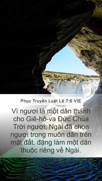 Phục Truyền Luật Lệ 7:6 VIE Bible Verse Image