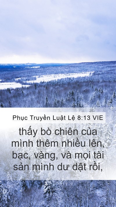 Phục Truyền Luật Lệ 8:13 VIE Bible Verse Image
