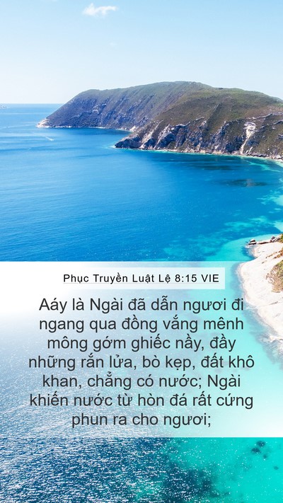 Phục Truyền Luật Lệ 8:15 VIE Bible Verse Image