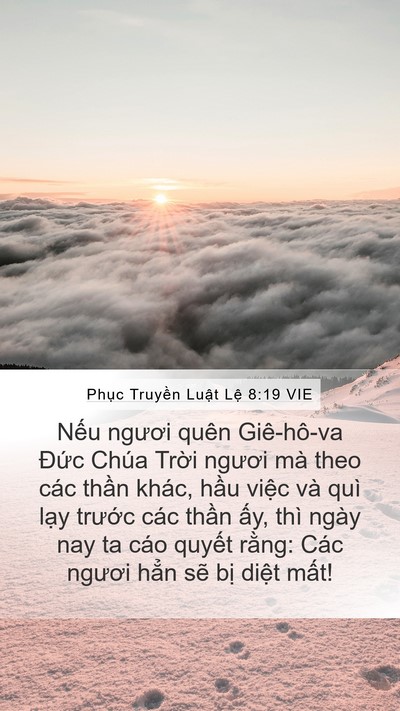 Phục Truyền Luật Lệ 8:19 VIE Bible Verse Image