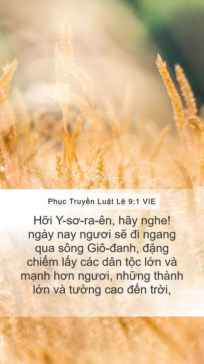 Phục Truyền Luật Lệ 9:1 VIE Bible Verse Image