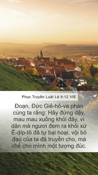 Phục Truyền Luật Lệ 9:12 VIE Bible Verse Image