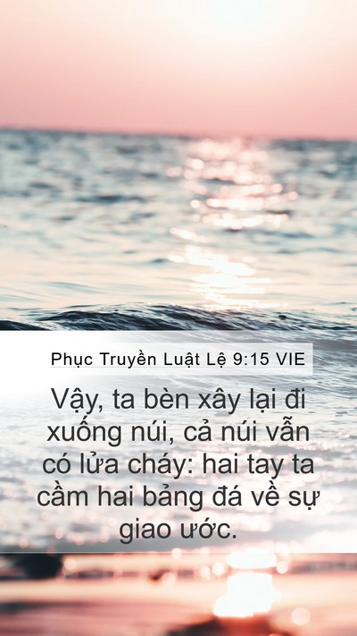 Phục Truyền Luật Lệ 9:15 VIE Bible Verse Image