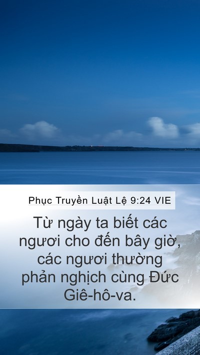 Phục Truyền Luật Lệ 9:24 VIE Bible Verse Image