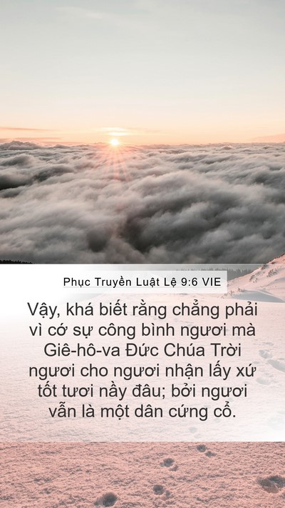 Phục Truyền Luật Lệ 9:6 VIE Bible Verse Image