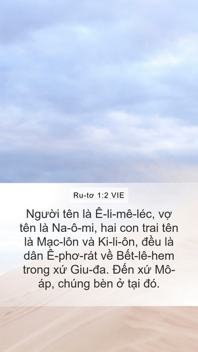Ru-tơ 1:2 VIE Bible Verse Image