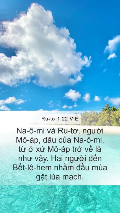 Ru-tơ 1:22 VIE Bible Verse Image