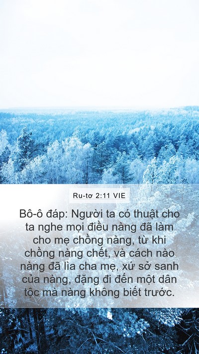 Ru-tơ 2:11 VIE Mobile Phone Wallpaper - Bô-ô đáp: Người ta có thuật cho ta nghe - Mobile Bible Verse Wallpaper