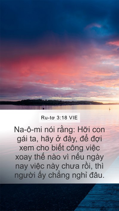 Ru-tơ 3:18 VIE Bible Verse Image