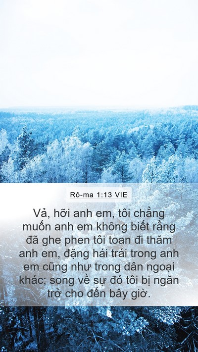 Rô-ma 1:13 VIE Bible Verse Image