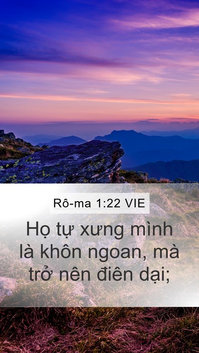 Rô-ma 1:22 VIE Bible Verse Image