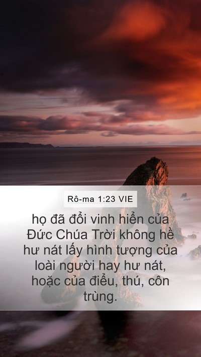 Rô-ma 1:23 VIE Bible Verse Image