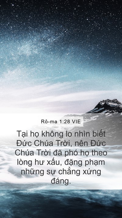 Rô-ma 1:28 VIE Bible Verse Image