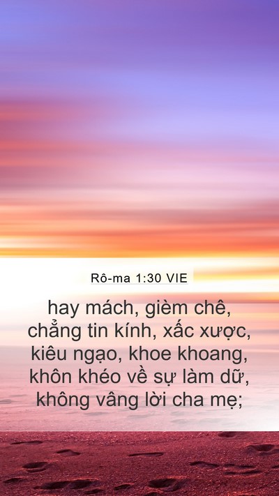 Rô-ma 1:30 VIE Bible Verse Image
