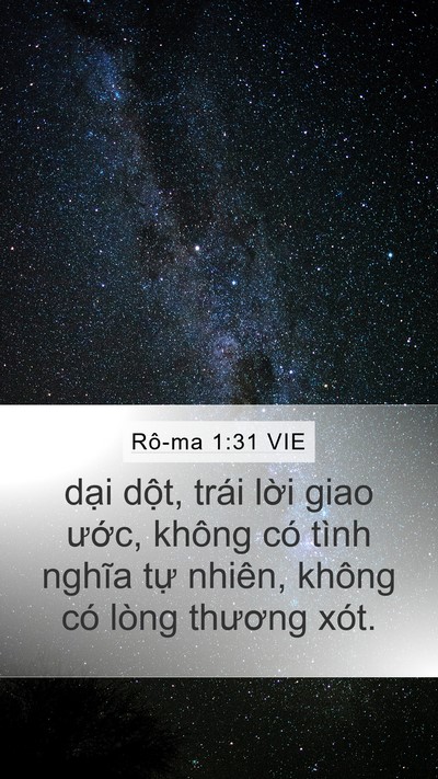 Rô-ma 1:31 VIE Bible Verse Image