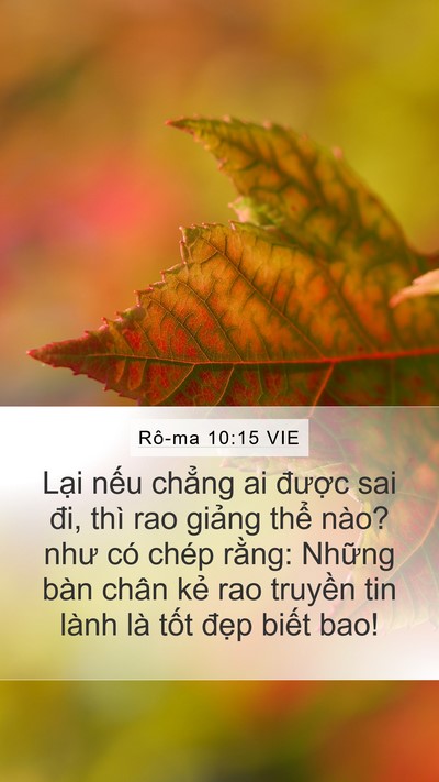 Rô-ma 10:15 VIE Bible Verse Image