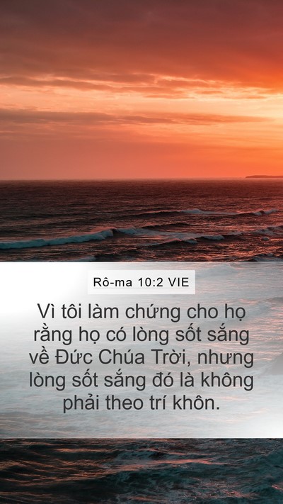 Rô-ma 10:2 VIE Bible Verse Image