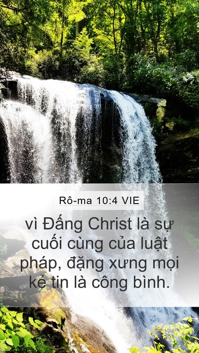 Rô-ma 10:4 VIE Bible Verse Image