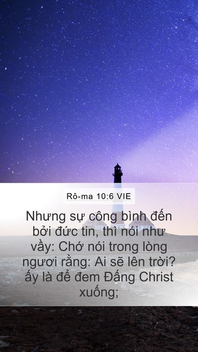 Rô-ma 10:6 VIE Bible Verse Image