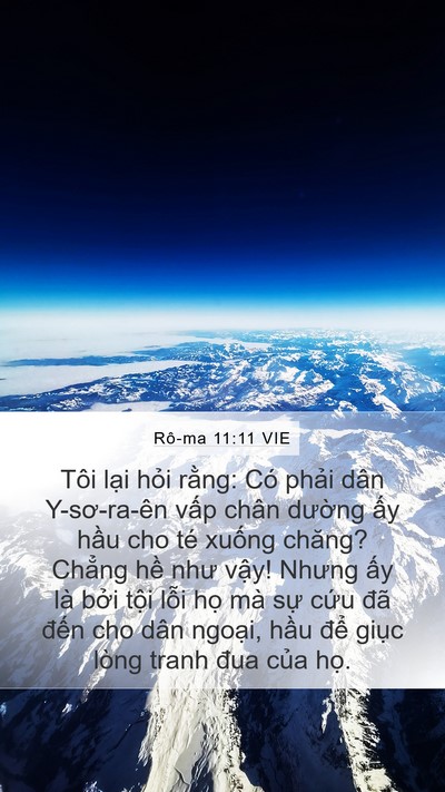 Rô-ma 11:11 VIE Bible Verse Image