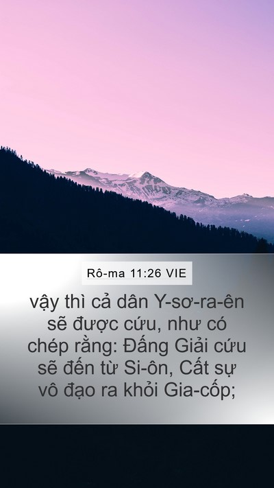 Rô-ma 11:26 VIE Bible Verse Image