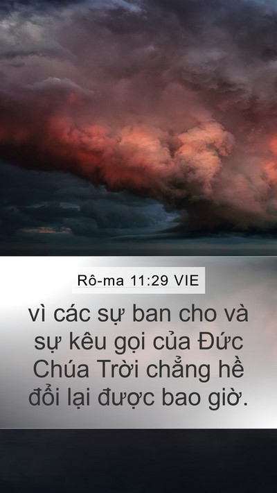 Rô-ma 11:29 VIE Bible Verse Image