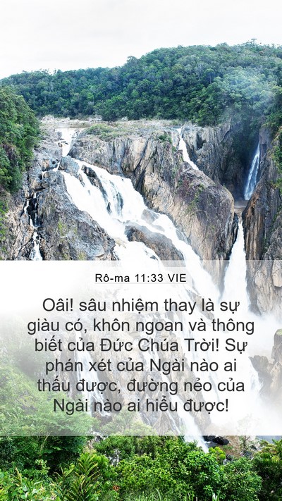 Rô-ma 11:33 VIE Bible Verse Image