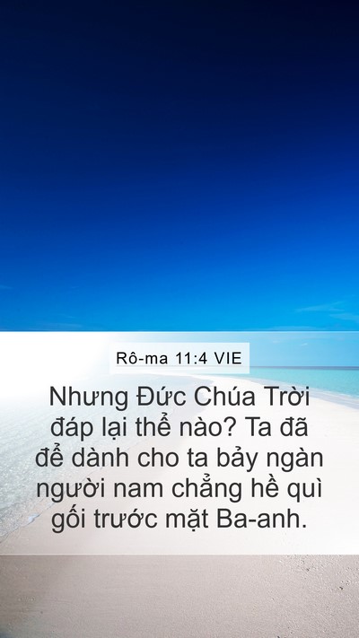 Rô-ma 11:4 VIE Bible Verse Image