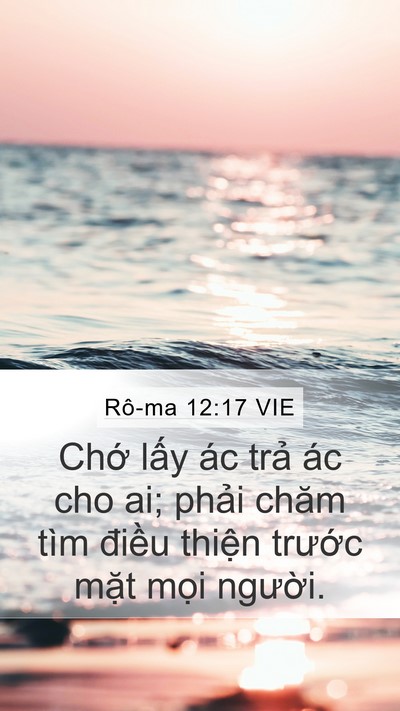 Rô-ma 12:17 VIE Bible Verse Image