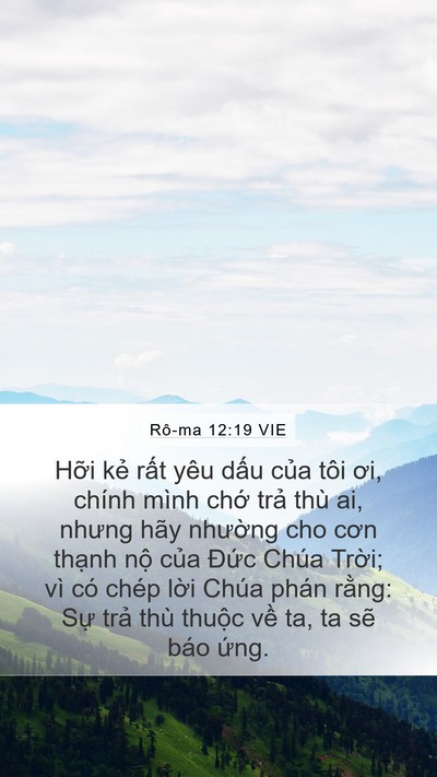 Rô-ma 12:19 VIE Bible Verse Image