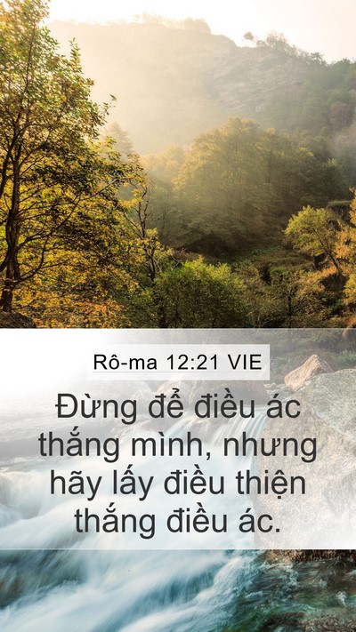 Rô-ma 12:21 VIE Bible Verse Image