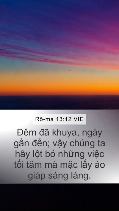 Rô-ma 13:12 VIE Bible Verse Image