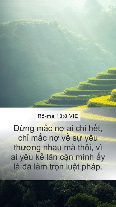 Rô-ma 13:8 VIE Bible Verse Image