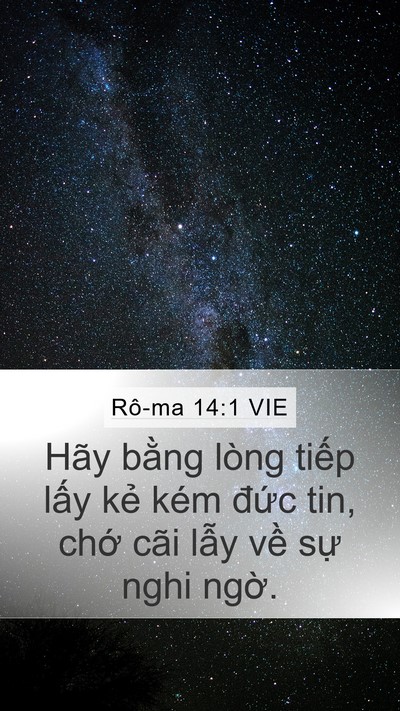 Rô-ma 14:1 VIE Bible Verse Image