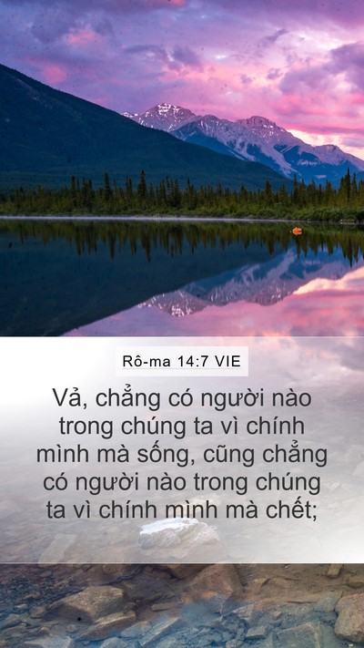Rô-ma 14:7 VIE Bible Verse Image