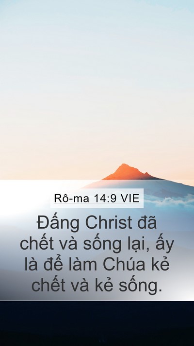 Rô-ma 14:9 VIE Bible Verse Image