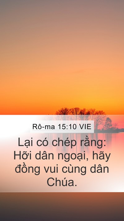Rô-ma 15:10 VIE Bible Verse Image
