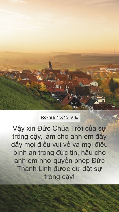 Rô-ma 15:13 VIE Bible Verse Image