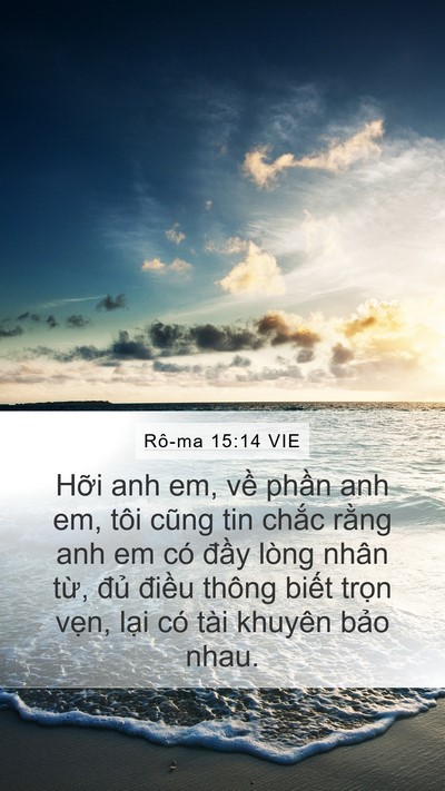 Rô-ma 15:14 VIE Bible Verse Image