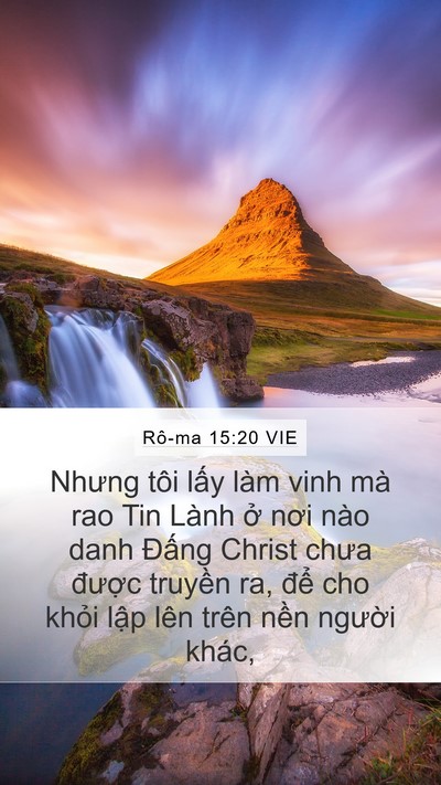 Rô-ma 15:20 VIE Bible Verse Image