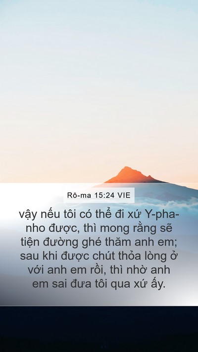 Rô-ma 15:24 VIE Bible Verse Image