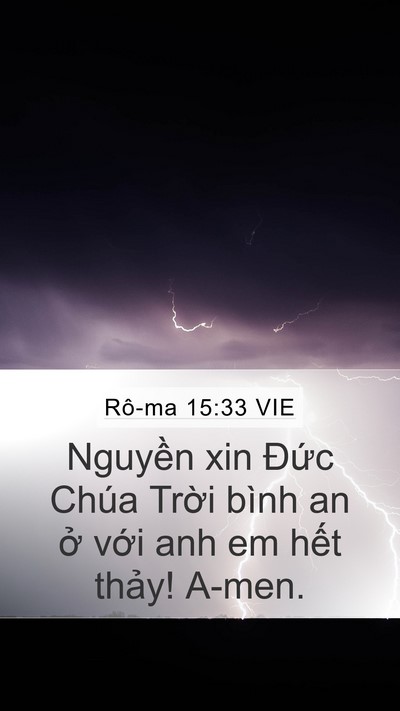 Rô-ma 15:33 VIE Bible Verse Image